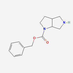 molecular formula C14H18N2O2 B8503714 Hexahydro-pyrrolo[3,4-b]pyrrole-1-carboxylic acid benzyl ester 