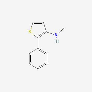 molecular formula C11H11NS B8503734 3-Methylamino-2-phenylthiophene 