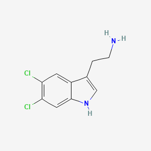 molecular formula C10H10Cl2N2 B8503742 2-(5,6-Dichloro-1H-indol-3-yl)ethanamine 