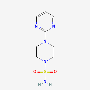 molecular formula C8H13N5O2S B8503791 4-Pyrimidin-2-ylpiperazine-1-sulfonamide 