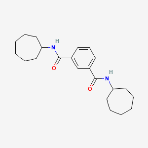 molecular formula C22H32N2O2 B8503801 N,N'-dicycloheptylisophthalamide 