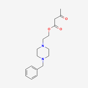 molecular formula C17H24N2O3 B8503815 2-(4-Benzylpiperazin-1-yl)ethyl 3-oxobutanoate CAS No. 90096-22-3