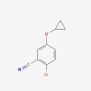 molecular formula C10H8BrNO B8503879 2-Bromo-5-cyclopropoxybenzonitrile 
