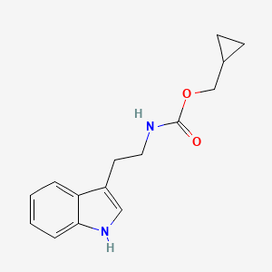 molecular formula C15H18N2O2 B8503904 N-cyclopropylmethyloxycarbonyltryptamine 