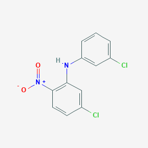 molecular formula C12H8Cl2N2O2 B8503907 4-Chloro-2-[(3-chlorophenyl)amino]-1-nitrobenzene 