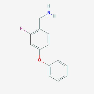 molecular formula C13H12FNO B8503908 2-Fluoro-4-phenoxy-benzylamine 