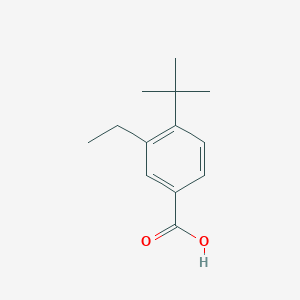 molecular formula C13H18O2 B8503961 3-Ethyl-4-(2-methyl-2-propanyl)benzoic acid 