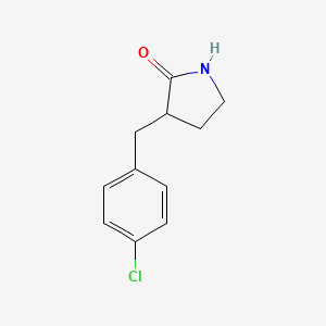 molecular formula C11H12ClNO B8503978 3-(4-Chlorobenzyl)-2-pyrrolidinone CAS No. 356558-20-8