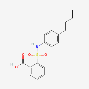 molecular formula C17H19NO4S B8503984 2-[(4-Butylphenyl)sulfamoyl]benzoic acid CAS No. 98644-86-1