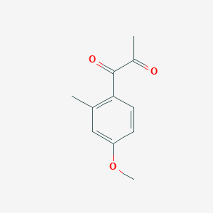 molecular formula C11H12O3 B8503987 1-(4-Methoxy-2-methylphenyl)propane-1,2-dione 