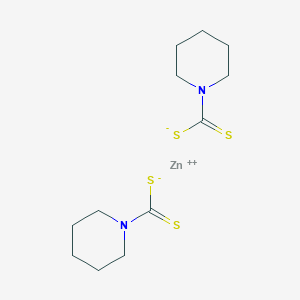 molecular formula C12H20N2S4Zn B085040 双（哌啶-1-碳二硫代酸锌） CAS No. 13878-54-1