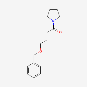 molecular formula C15H21NO2 B8504001 4-(Benzyloxy)-1-(pyrrolidin-1-yl)butan-1-one 