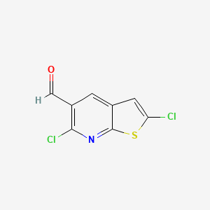 2,6-Dichlorothieno[2,3-b]pyridine-5-carbaldehyde