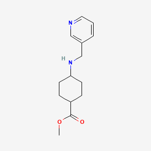 molecular formula C14H20N2O2 B8504014 Methyl 4-[(pyridine-3-ylmethyl)-amino]-cyclohexane-carboxylate 