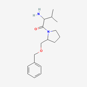 2-Amino-1-(2-((benzyloxy)methyl)pyrrolidin-1-yl)-3-methylbutan-1-one