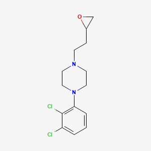 molecular formula C14H18Cl2N2O B8504075 1-(2,3-Dichlorophenyl)-4-[2-(oxiran-2-yl)ethyl]piperazine 