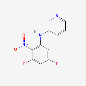 molecular formula C11H7F2N3O2 B8504101 N-(3,5-difluoro-2-nitrophenyl)pyridin-3-amine 