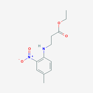 molecular formula C12H16N2O4 B8504121 N-(2-ethoxycarbonylethyl)-4-methyl-2-nitroaniline 
