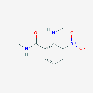 molecular formula C9H11N3O3 B8504125 N-methyl-2-(methyl-amino)-3-nitrobenzamide 