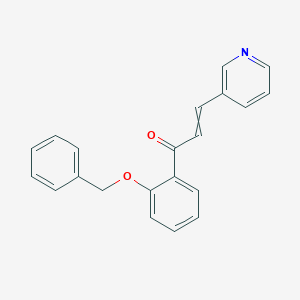 molecular formula C21H17NO2 B8504150 1-(Benzyloxyphenyl)-3-(3-pyridyl)-2-propen-1-one 