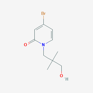 molecular formula C10H14BrNO2 B8504201 4-bromo-1-(3-hydroxy-2,2-dimethyl-propyl)-1H-pyridin-2-one 