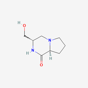molecular formula C8H14N2O2 B8504206 (3S,8aS)-3-(Hydroxymethyl)hexahydropyrrolo[1,2-a]pyrazin-1(2H)-one 