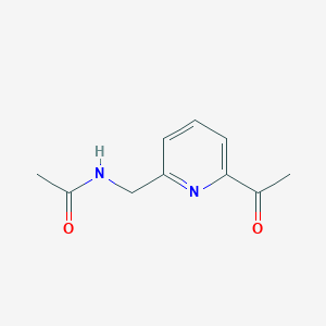molecular formula C10H12N2O2 B8504233 2-Acetyl-6-(acetylaminomethyl)pyridine 