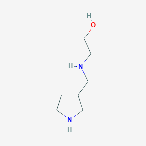 molecular formula C7H16N2O B8504249 2-[(3-Pyrrolidinylmethyl)amino]ethanol 