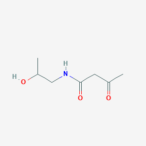 molecular formula C7H13NO3 B8504274 N-(2-hydroxypropyl)-3-oxobutanamide 