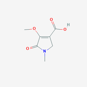 molecular formula C7H9NO4 B8504312 4-methoxy-1-methyl-5-oxo-2,5-dihydro-1H-pyrrole-3-carboxylic acid 