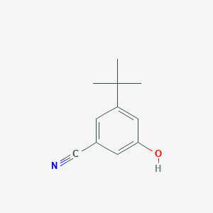 molecular formula C11H13NO B8504322 3-Tert-butyl-5-hydroxybenzonitrile 