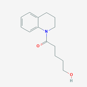 molecular formula C14H19NO2 B8504333 1-(5-Hydroxypentanoyl)-1,2,3,4-tetrahydroquinoline 