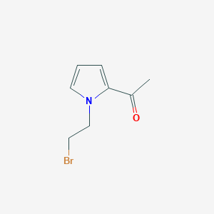 molecular formula C8H10BrNO B8504393 2-bromoethyl-2-acetyl-1H-pyrrole 