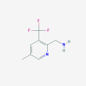 (5-Methyl-3-(trifluoromethyl)pyridin-2-yl)methanamine