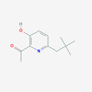 molecular formula C12H17NO2 B8504414 1-(3-Hydroxy-6-neopentylpyridin-2-yl)ethanone 