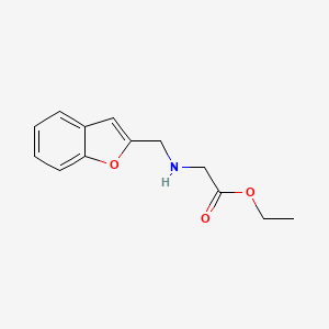 N-(2-Benzofuranylmethyl)glycine ethyl ester