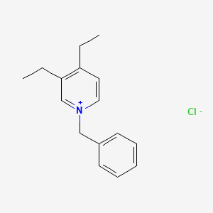 molecular formula C16H20ClN B8504508 1-Benzyl-3,4-diethylpyridin-1-ium chloride CAS No. 60333-17-7