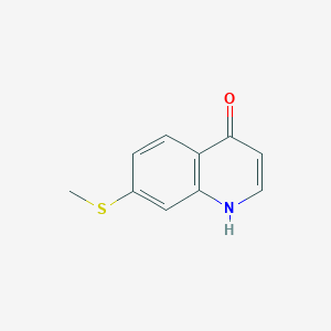molecular formula C10H9NOS B8504541 4-Hydroxy-7-methylthioquinoline 
