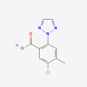 molecular formula C10H8ClN3O2 B8504547 5-chloro-4-methyl-2-(2H-1,2,3-triazol-2-yl)benzoic acid CAS No. 1435479-69-8