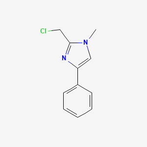 molecular formula C11H11ClN2 B8504572 2-Chloromethyl-1-methyl-4-phenyl-1H-imidazole 