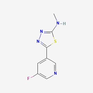 Methyl-[5-(5-fluoropyridin-3-yl)-[1,3,4]thiadiazol-2-yl]-amine