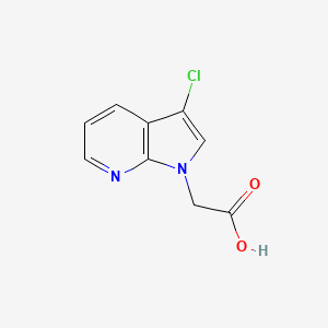 molecular formula C9H7ClN2O2 B8504581 (3-Chloro-pyrrolo[2,3-b]pyridin-1-yl)-acetic acid 
