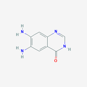 molecular formula C8H8N4O B8504588 6,7-Diamino-3,4-dihydroquinazolin-4-one 