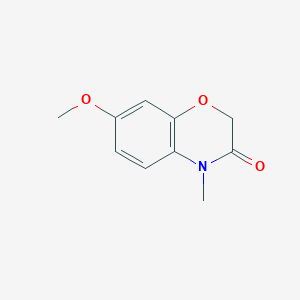 molecular formula C10H11NO3 B8504600 7-Methoxy-4-methyl-4H-benzo[1,4]oxazin-3-one 