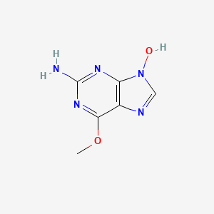 molecular formula C6H7N5O2 B8504632 2-Amino-9-hydroxy-6-methoxypurine 
