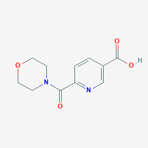 molecular formula C11H12N2O4 B8504666 6-(Morpholine-4-carbonyl)nicotinic acid 