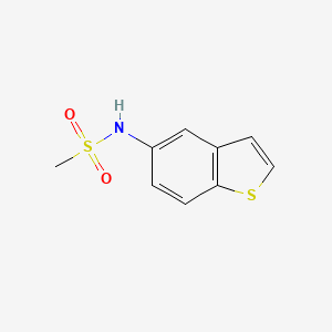 molecular formula C9H9NO2S2 B8504696 5-Methanesulfonamidobenzothiophene 