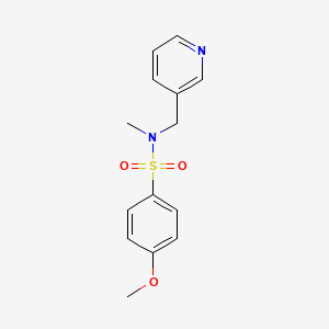 molecular formula C14H16N2O3S B8504707 Methyl (4-methoxybenzenesulfonyl)pyridin-3-ylmethyl-amine 