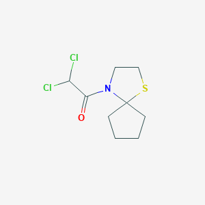 B8504723 2,2-Dichloro-1-(1-thia-4-azaspiro[4.4]nonan-4-yl)ethan-1-one CAS No. 71526-16-4