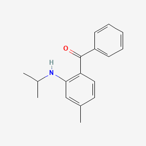 molecular formula C17H19NO B8504735 2-(N-isopropylamino)-4-methylbenzophenone 